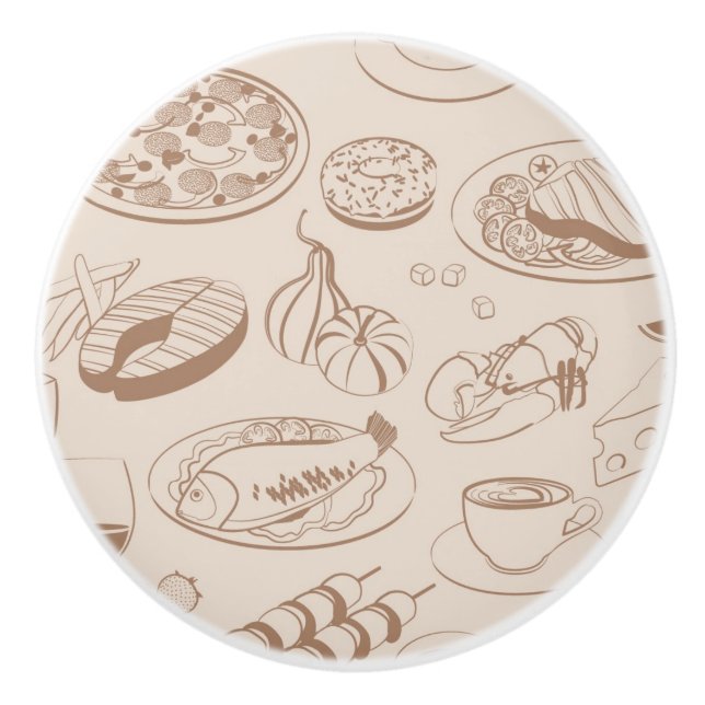 Livsmedel Mönster 3 Knopp (Framsidan)