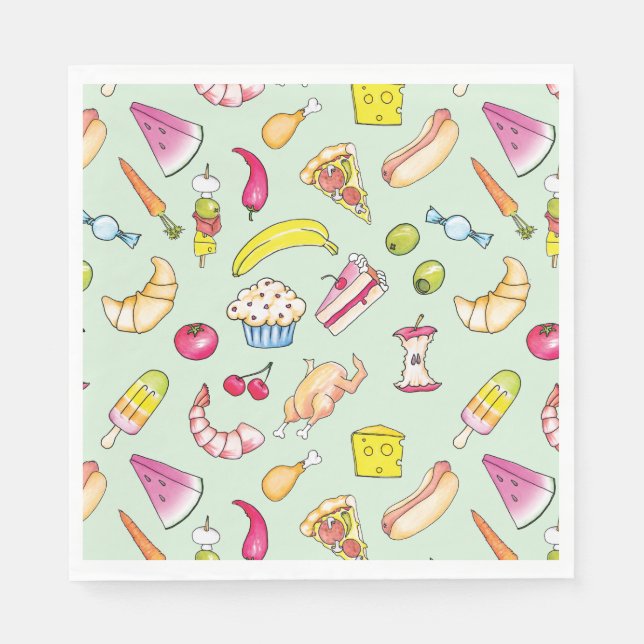 Livsmedel Pappersservett (Framsidan)