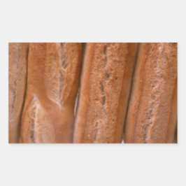 Livsmedel Rektangulärt Klistermärke