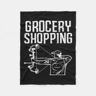 Livsmedel Shopping Bow Hunting Funny Archery Arche Fleecefilt