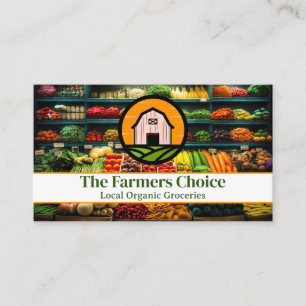 Livsmedel Store producera Barn Logotyp Visitkort