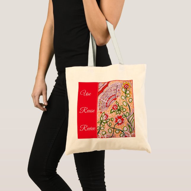 Livsmedel tote bag - Butterfly red Tygkasse (Framsida (produkt))