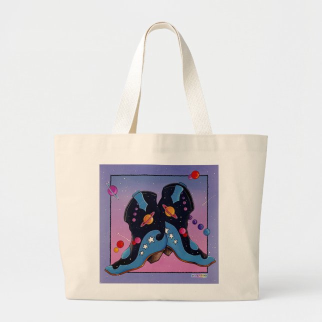 Livsmedel, Tote Bag - Midnight Cowboy Boots Jumbo Tygkasse (Framsidan)