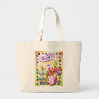 LIVSMEDEL & TOTE BAGS - WorCHESHIRE CAT Jumbo Tygkasse