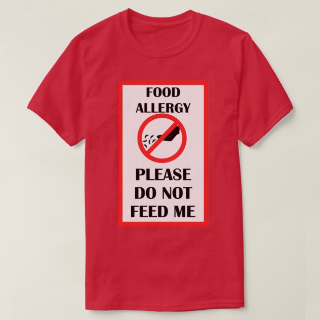 Livsmedelsallergi T Shirt (Design framsida)