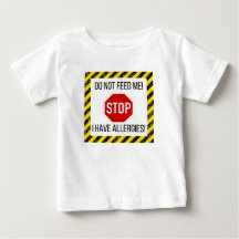 Livsmedelsallergier småbarn och baby t-shirt