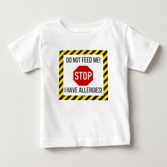 Livsmedelsallergier småbarn och baby t-shirt (Framsida)