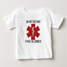 Livsmedelsallergier småbarn och baby t-shirt