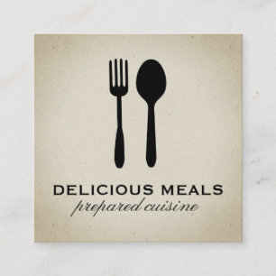 Livsmedelsändamål Fyrkantigt Visitkort