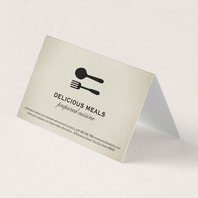 Livsmedelsändamål Visitkort (Framsida)