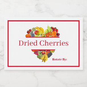 Livsmedelsbehållare Canister-etikett Torkade aprik Mat Etiketter