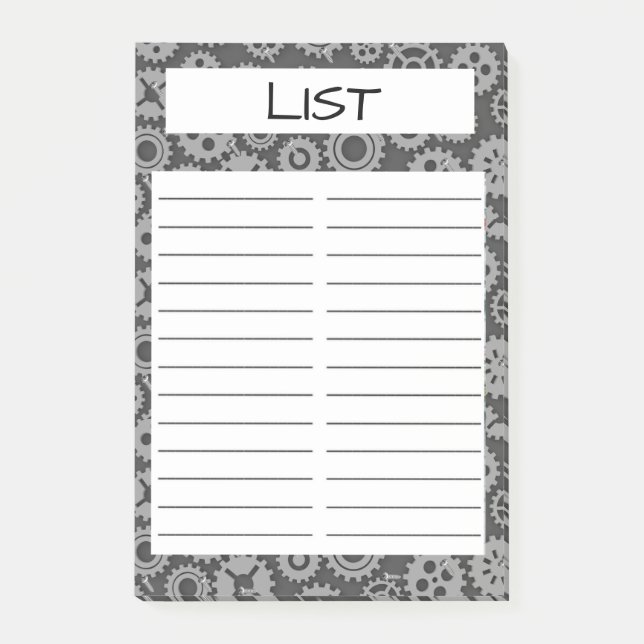 Livsmedelsbutik Post-it Block (Framsida)
