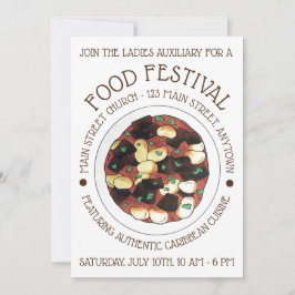 Livsmedelsfestival i Oxtail och Broad Bean Stew Ka Inbjudningar