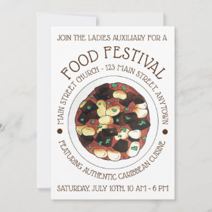 Livsmedelsfestival i Oxtail och Broad Bean Stew Ka Inbjudningar