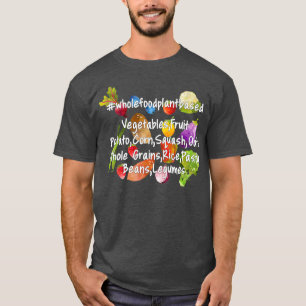 Livsmedelsförteckning baserad på livsmedel med l t shirt