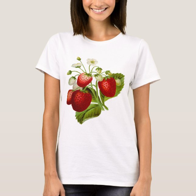 Livsmedelsfrukt löv leafy löv t shirt (Framsida)