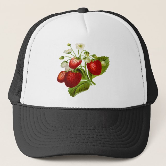 Livsmedelsfrukt löv leafy löv truckerkeps (Framsida)