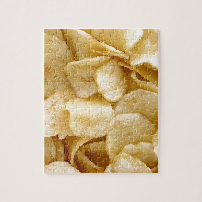Livsmedelsgåvor av potatis chip pussel (Vertikal)
