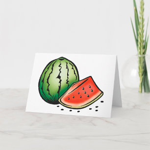 Livsmedelskorten för vattenmelonfrukt kort