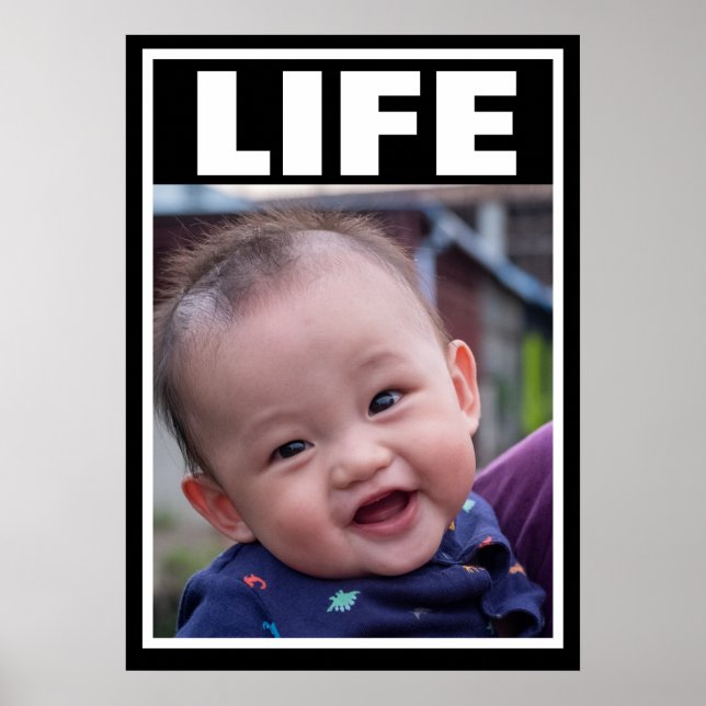 LIVSMEDELSLIV FÖR SMILJÖN I ASIAN BABY POSTER (Framsidan)