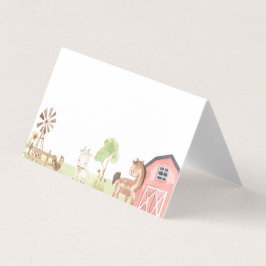 Livsmedelsmärke för lantbruks- eller babydusch kort