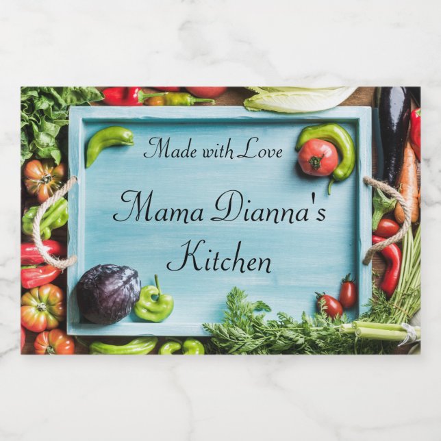 Livsmedelsmärkning av vegetabilisk Personlig Mat Etiketter (Singel etikett)