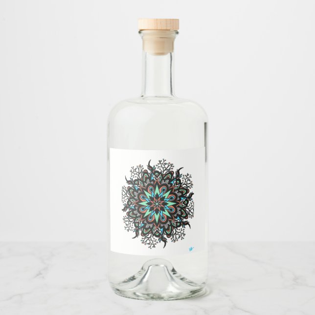 Livsmedelsmärkning för Beverage flaska märkre mand Spritflaskor Etikett (Framsida)