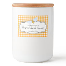 Livsmedelsmärkning för honungsbin gingham