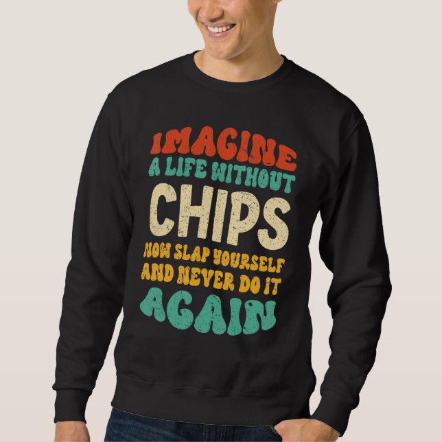 Livsmedelsoffert för Chip för Chip Lång Ärmad Tröja (Framsida)
