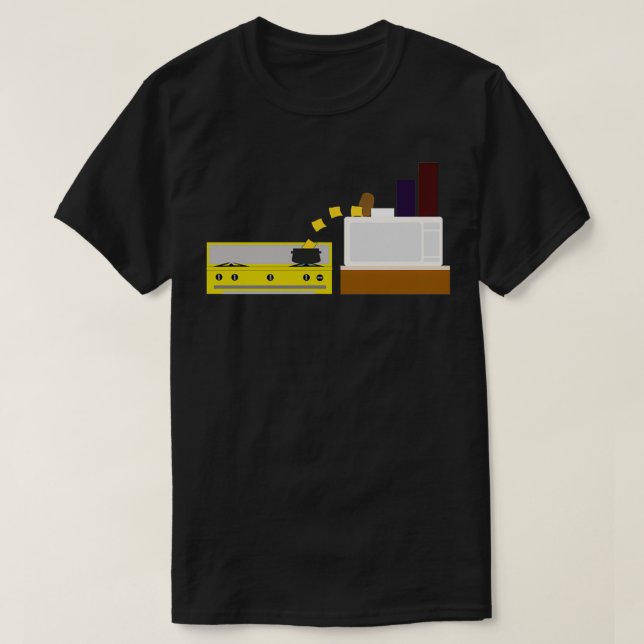 Livsmedelspolitisk potatis mot ost t shirt (Design framsida)