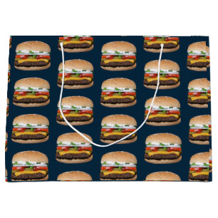 Livsmedelstestad ost BBQ Grilled Hamburger Foodie