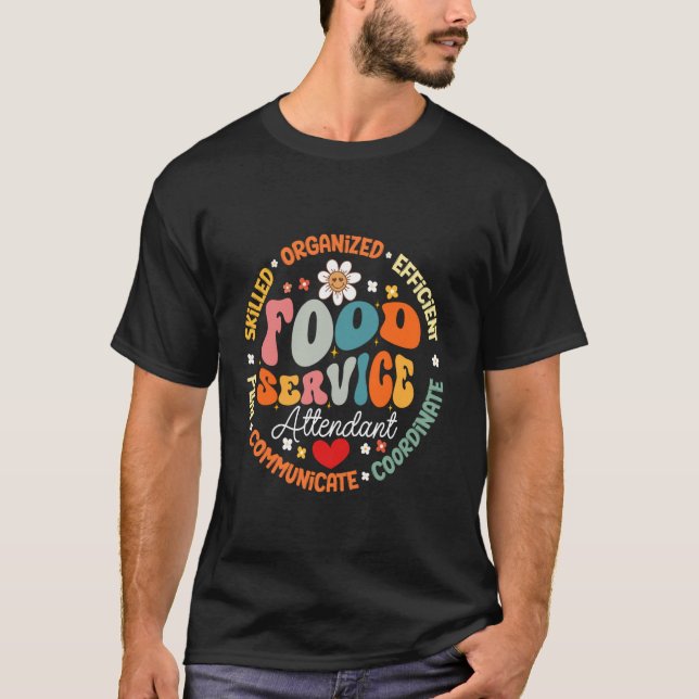 Livsmedelstjänstens assistent Cafeteria Team Helpe T Shirt (Framsida)