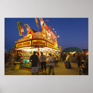 Livsmedelsupplaget vid Northwest Montana Fair in Poster