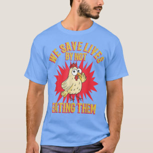 Livsmedelsvegetarian vegan veggies från Chicken hu T Shirt