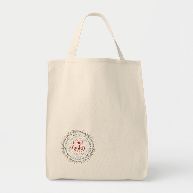 Livsmedeltotot hänger lös Jane Austen perioddramer Tygkasse (Framsidan)