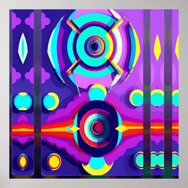 Livsmiljö för modernt Ken Gage Art Poster (Framsidan)