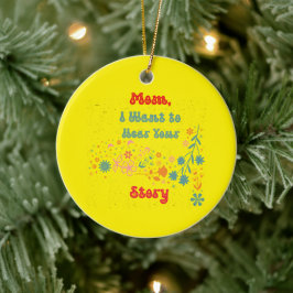Livsobjekt från mamma med Roligt och användbar des Julgransprydnad Keramik