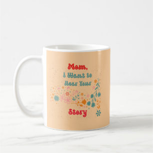 Livsobjekt från mamma med Roligt och användbar des Kaffemugg