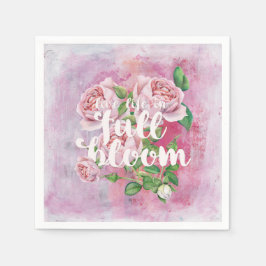 Livsomommarblommans Blommigt - vacker Pappersservett