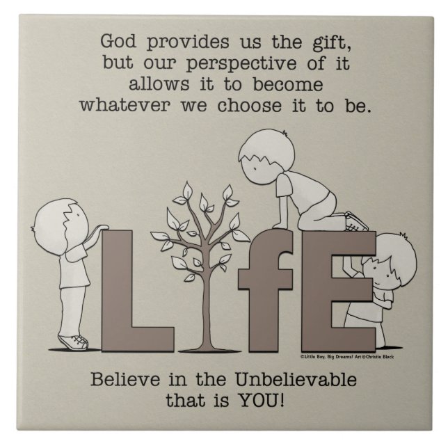 Livsperspektiv Kakelplatta (Framsidan)