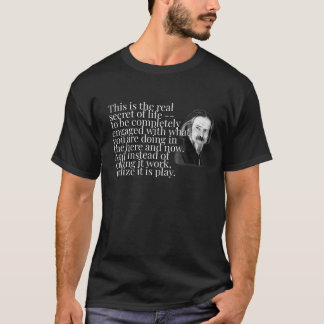 LIVSSEKRET FULLSTÄNDIGT ENGAGERAT ALAN WATTS T Shi T Shirt
