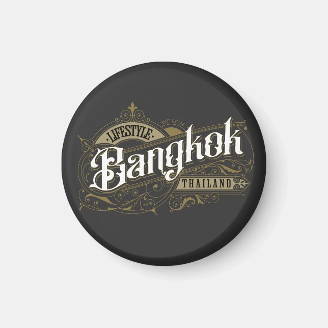 Livsstil Bangkok thailand Magnet (Framsidan)
