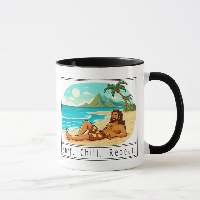 Livsstil: Surfa. Chilla. Upprepa. Mugg (Höger)