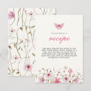 Livstid för Butterflies Möhippa Recipe Tilläggskort