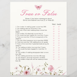 Livstid för Butterflies True eller False Möhippa G