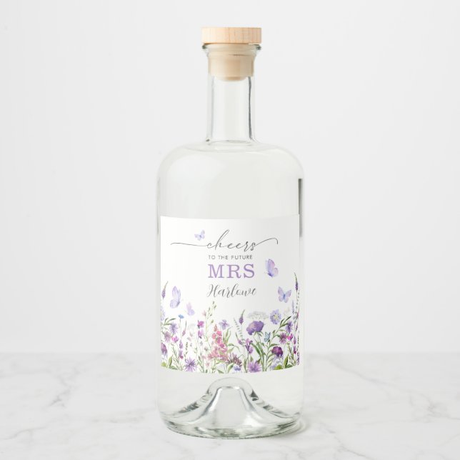 Livstid för Butterflies Wildbloms Möhippa Spritflaskor Etikett (Framsida)