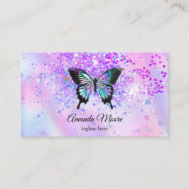 livstid för fjäril, skönhet salon salon salon make visitkort