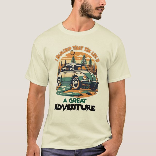 Livstid på väg, utomhusvistelse Äventyr, T Shirt (Framsida)
