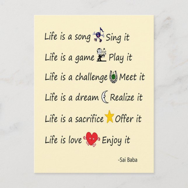 Livstiden är vykort (Framsida)