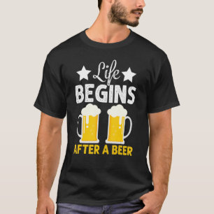 Livstiden börjar efter en Coola för öloffertliv fö T Shirt